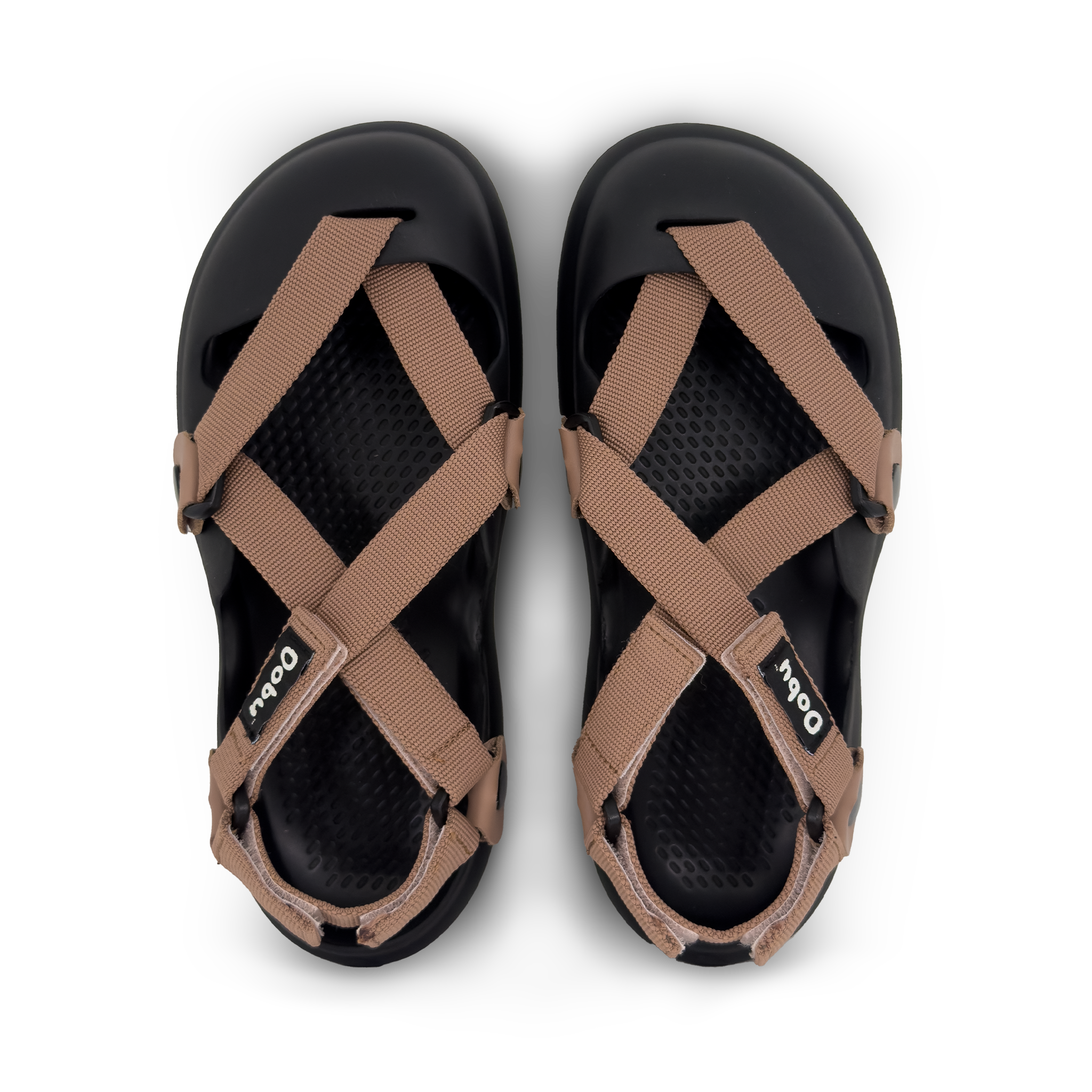 Scarpa sabot con base nera, pelle nude e nastri rosa cipria. Design elegante e punta chiusa