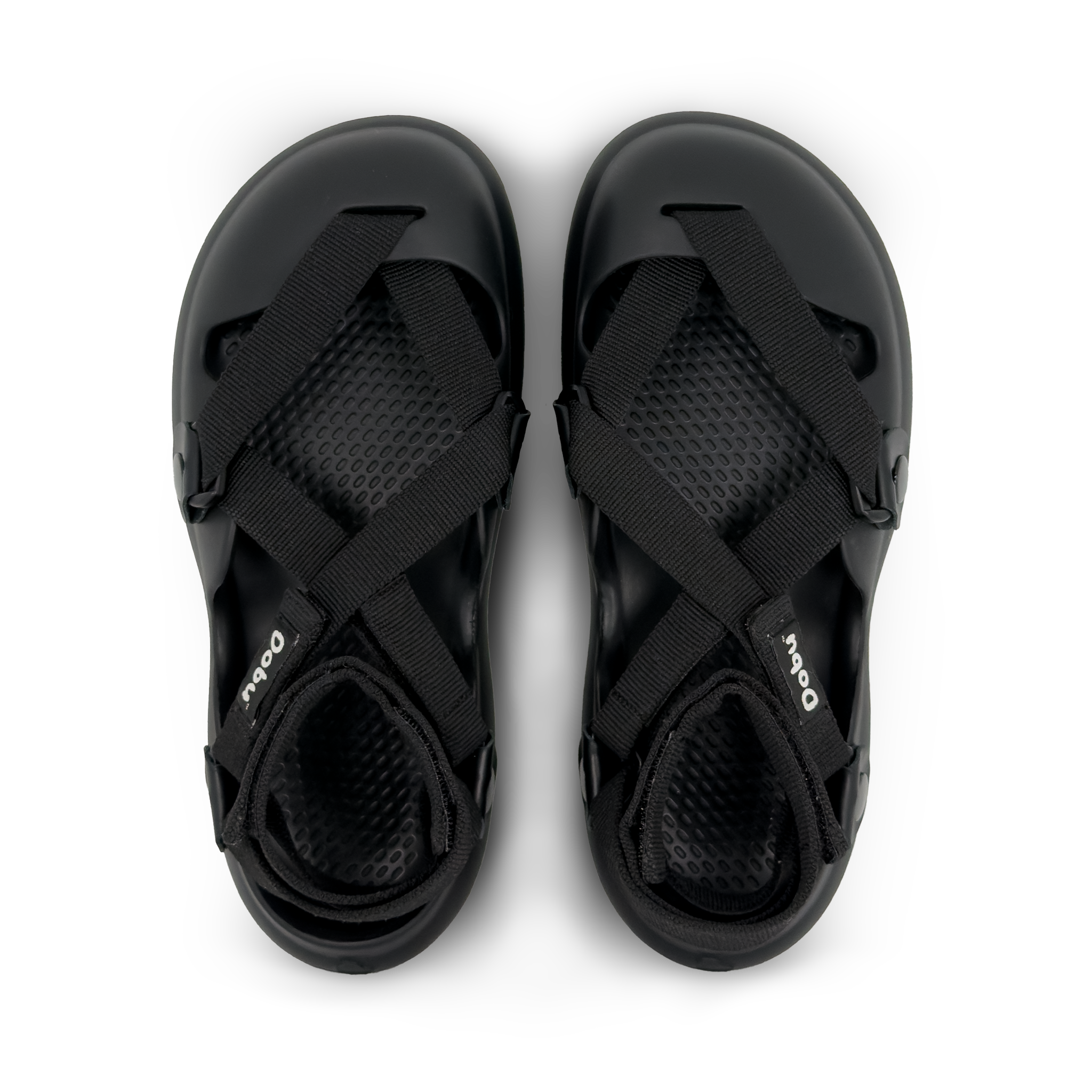 Sandalo sabot nero schiava – sabot donna essenziale e tecnico – DOBU La Ninja